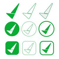 Simple Tick icon accept approve sign vector