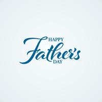 Happy Fathers Day calligraphy vector
