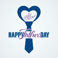 Happy Fathers Day greeting card vector