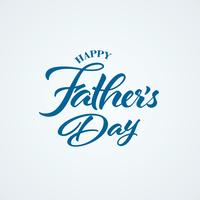 Letras del día del padre feliz vector