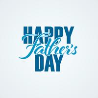 Happy Fathers Day handwriting vector