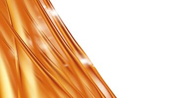 Orange golden flowing liquid abstract vector