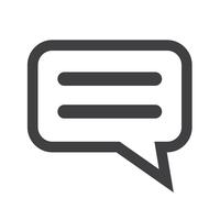 talking bubble chat icon vector