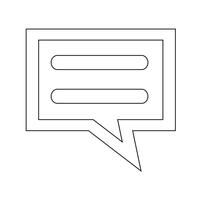 talking bubble chat icon vector