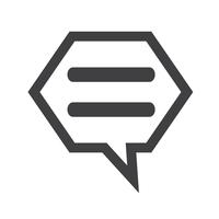 talking bubble chat icon vector