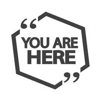 You are here icon vector