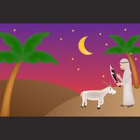 eid mubarak character illustration 