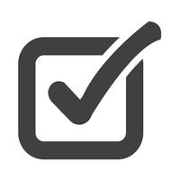 Check list button icon vector