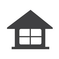 Real estate house icon vector