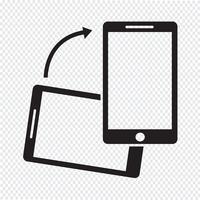 Rotate Smartphone icon  vector