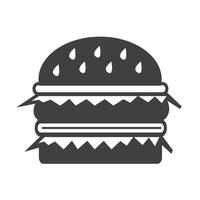 icono de hamburguesa símbolo signo vector