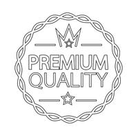 Icono de distintivo de calidad premium vector