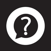 Question mark sign icon vector