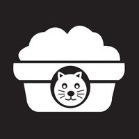 Icono de comida para mascotas vector