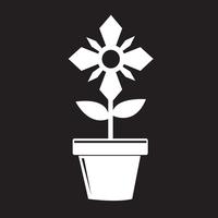 Flower Pot Icon vector