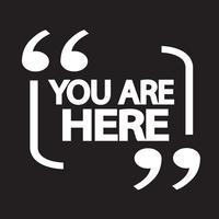 You are here icon vector