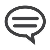  talking bubble chat icon vector