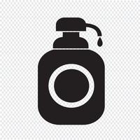 Shower Gel, Liquid Soap Dispenser Icon vector