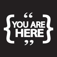 You are here icon vector