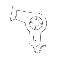 Hair dryer icon vector