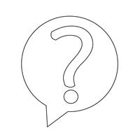 Question mark sign icon vector