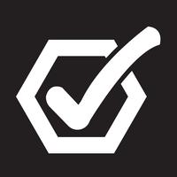 Check list button icon vector