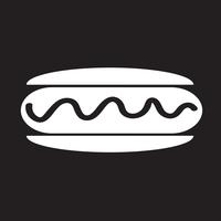 sausage hot dog icon vector