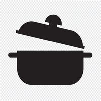 saucepan icon  symbol sign vector