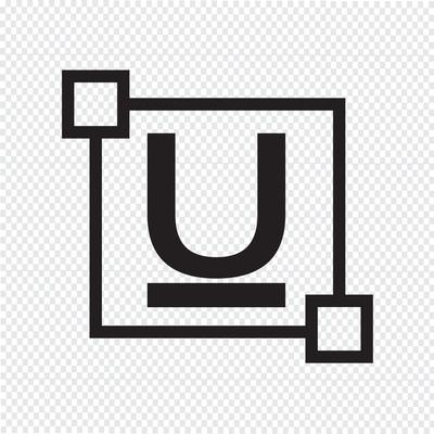 ubderline Text font edit letter icon