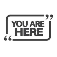 You are here icon vector