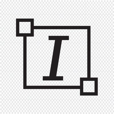 Italic Text font edit letter icon