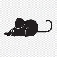 mouse rat icon vector