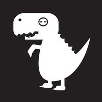Icono de dinosaurio Tyrannosaurus vector