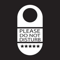 por favor, no molestar el icono de suspensión de puerta