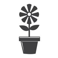 Flower Pot Icon vector