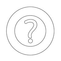 Question mark sign icon vector