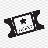 movie ticket icon vector