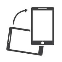 Rotate Smartphone icon  vector