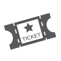 movie ticket icon vector