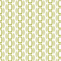 Pattern background Mobile phone icon vector