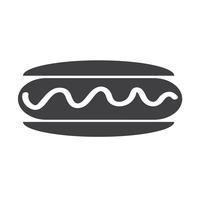 icono de salchicha hot dog vector