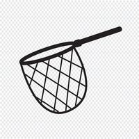 fishing hunting net icon vector