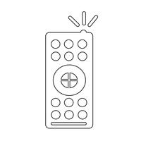 tv remote control icon vector