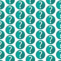 Pattern background Question mark sign icon vector