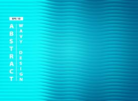 Fondo azul abstracto del diseño del modelo ondulado del mar de la aguamarina. ilustración vectorial eps10 vector