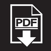 PDF icon  symbol sign vector