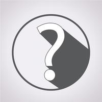 Question mark sign icon vector