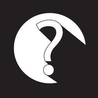 Question mark sign icon vector