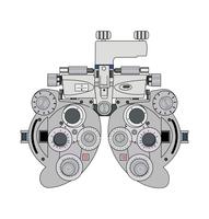 dispositivo de medición de optometría bifocal vector