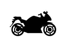 fast bike black silhouette vector